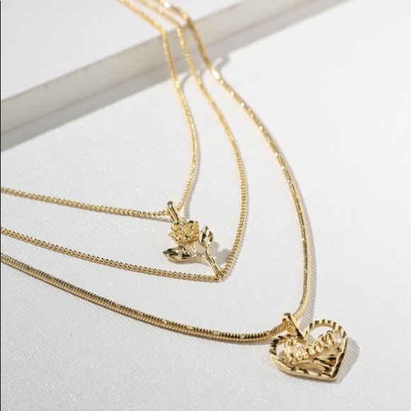 Vanessa Mooney Jewelry - vanessa mooney the cielo rose & amor necklace gold